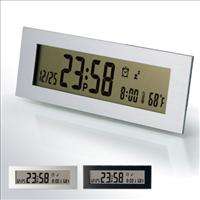   clock alarm clock calendar snooze function temperature display the