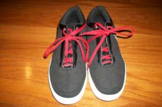 MENS BOYS USPA US POLO ASSN BLACK RED CASUAL TENNIS SHOES SNEAKERS 
