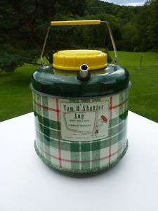 Vintage Tam O Shanter jug plaid insulated water cooler  