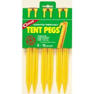  Coghlans Tent Pegs   12 Inch Package of 6 Sports 