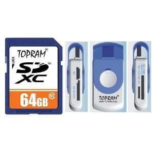 TOPRAM 64GB SD SDHC SDXC Secure Digital Extended Capacity 