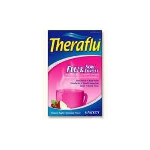  Theraflu Hot Liquid Flu & Sore Throat Powder Apple 