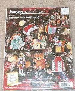 Janlynn Christmas Cross Stitch Nostalgic Toys Ornaments #06 39  