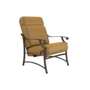   Aluminum Arm Patio Lounge Chair Textured Shell Patio, Lawn & Garden
