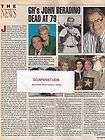   Hospitals John Beradino (Steve Hardy) 1996 Soap Opera Obituary 9x11