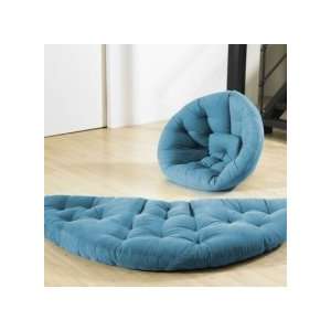   USA Nido Tufted Sleeper Lounge Chair in Horizon Blue