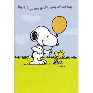  Greeting Card Birthday Peanuts Birthdays Are Gods Way of 
