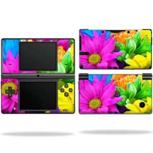 Protective Vinyl Skin Decal Cover for Nintendo DSI Colorful Flowers
