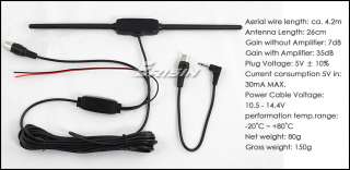 ES088 Car Amplified Analog TV Antenna Aerial Booster  