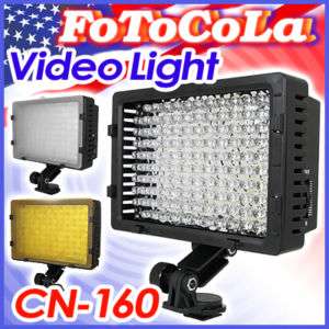 160 LED camera video hot shoe lamp light f camcorder DV  