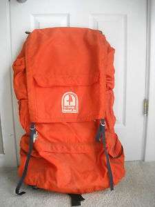 Vintage Orange Hillary III Aluminum Frame Backpack Back Pack  