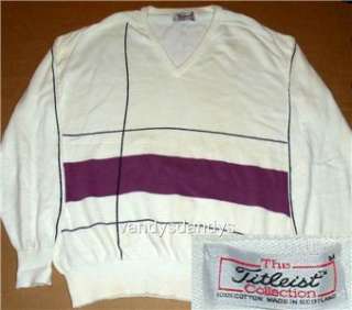 vtg TITLEIST golf PULLOVER sweater SCOTLAND medium 80s  