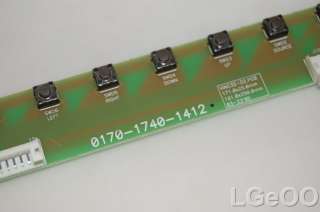 VIZIO L32 TV Parts 0170 1740 1412 Key Control IR Sensor  
