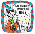   Maxine Life Is A Party Wheres My Gift Birthday Mylar Balloons Party