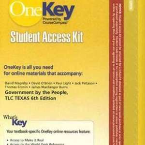  One Key Student Access Kit (Government by the People, TLC 