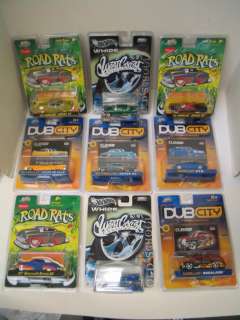   lot of 9 cadillac 1 64 cars from road rats hot wheels whips west coast