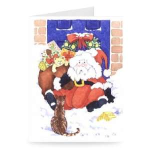 Christmas surprise for Santa by Suzanne   Greeting Card (Pack of 2 