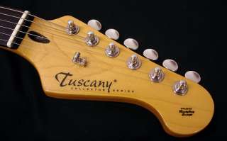 TUSCANY ELECTRIC GUITAR SURF WHITE SET UP IN ITALY  