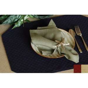  Table Linens 2111 F01 15x19 Wicker Reversible Rectangle Placemat 