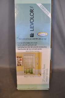 Levelor Cordless 2 White Wood Window Blinds 54W x64L  