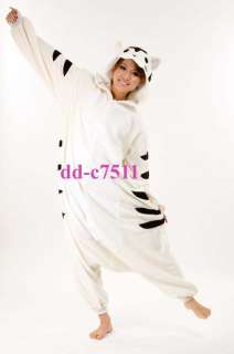   Sazac Cute eye White tiger Fleece Costume wear Party Home wear Unisex