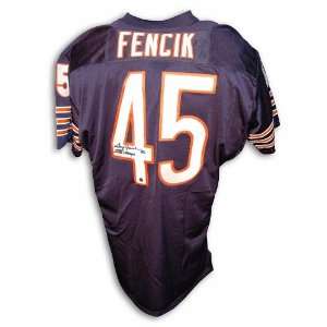  Gary Fencik Autographed Chicago Bears Navy Blue Throwback 