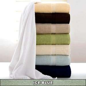  Turkish Two Ply Bath Towel, Color Blue Ice 6 Piece Set 