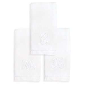   Style Three Linen 15 x 22 Monogrammed Hand Towels