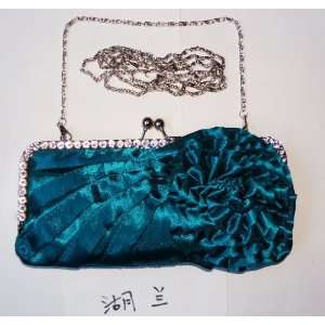   Purse Mini Bag Wedding Clutch Holiday Birthday Gift Sil0008 turquoise