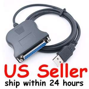   USB to 25 pin Parallel Printer Cable Adapter Converter Computers