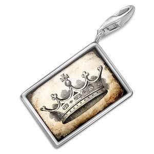  Crown Vintage   Charm with Lobster Clasp For Charms Bracelet 