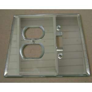  Mirror Glass Electrical and Light Switch Combo Outlet Wall 
