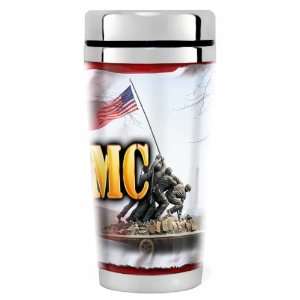  USMC War Memorial USMC  16oz Travel Mug Stainless Steel 