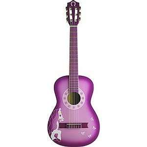     Pink Pony Small 6 string Pony Acoustic Guitar Musical Instruments