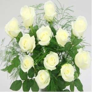 Falcon Farms White Roses Bouquet Grocery & Gourmet Food