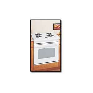  GE 30 Drop In Self Cleaning Electric Range   White 