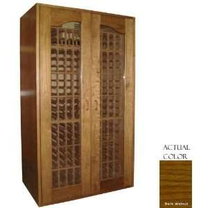  410 Bottle Wine Cellar   Glass Door / Dark Walnut Cabinet Appliances