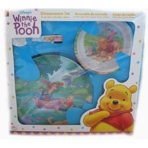    Disney Winnie the Pooh 4 Piece Dinnerware Set Toys & Games
