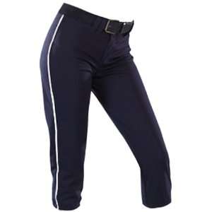  Womens 14Oz Low Rise Piped Pro Style Softball Pant 75 NAVY 